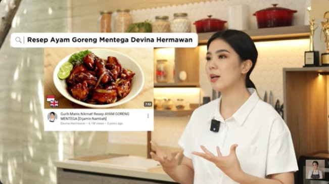 Ayam filet saus mentega ala Chef Devina. (YouTube)